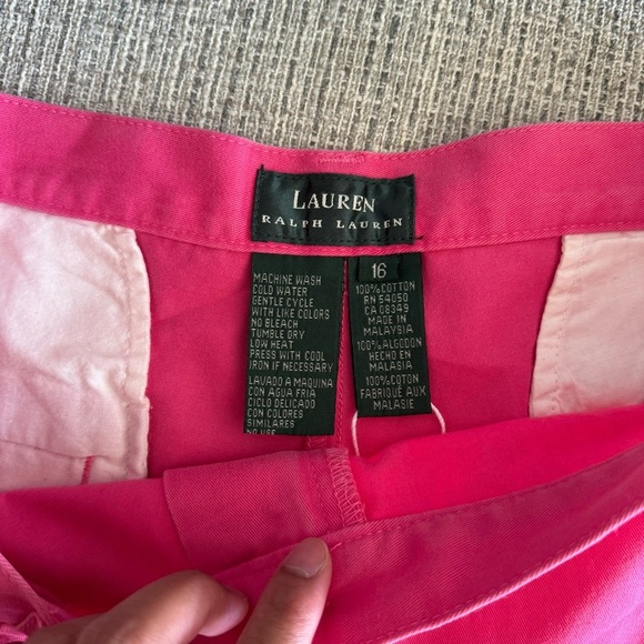 Ralph Lauren Bright Pink Women's Bermuda Shorts - Picture 4 of 5